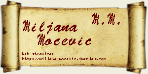 Miljana Močević vizit kartica